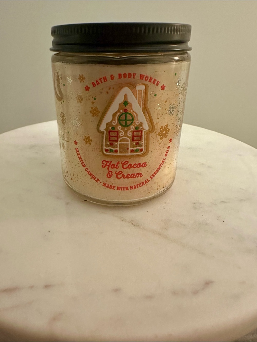 Bath & Body Works Hot Cocoa & Cream Single Wick Candle 7 oz NEW Unburned